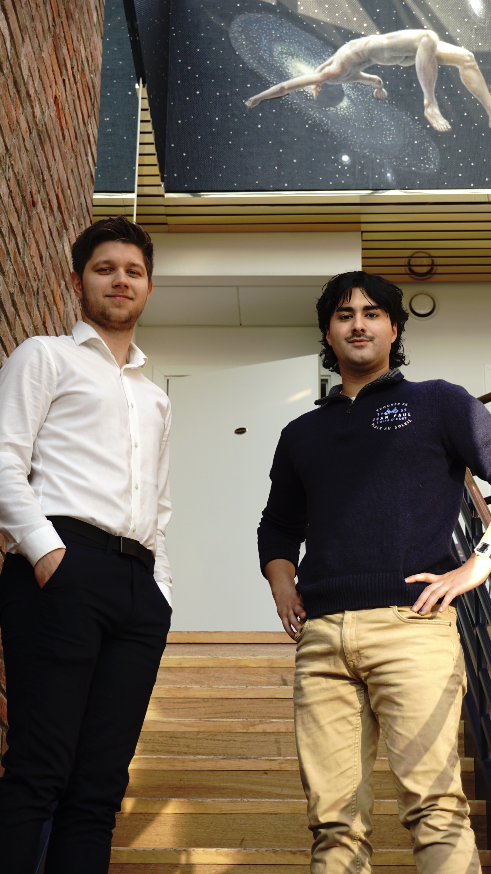 Studentgründere med store ambisjoner: Nikolai Skor og Sebastian Bay